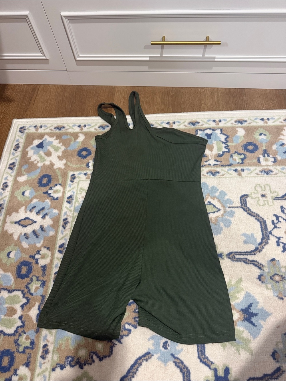 Kids Olive Green One-Piece Romper